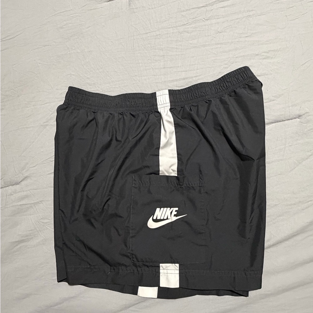 Nike Black Shorts with White Stripe